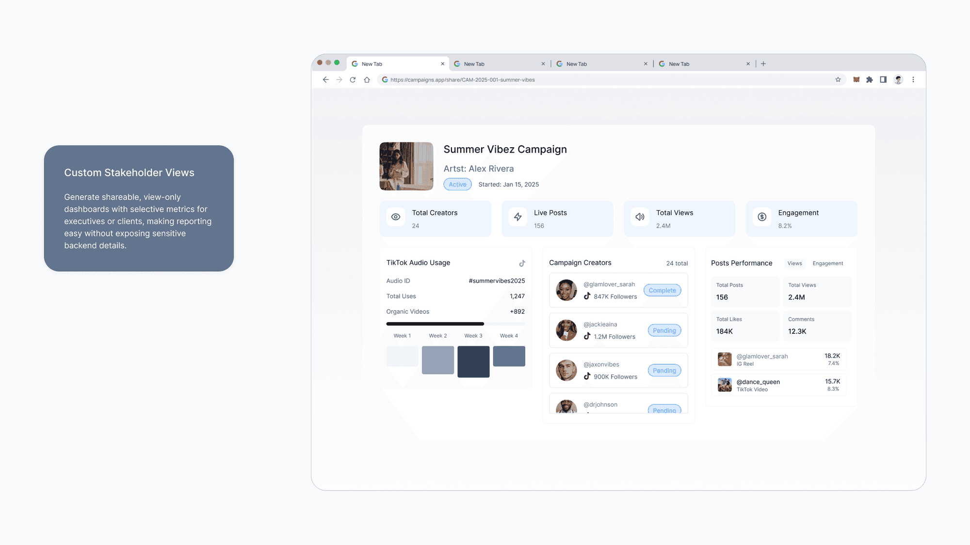 Analytics and payments