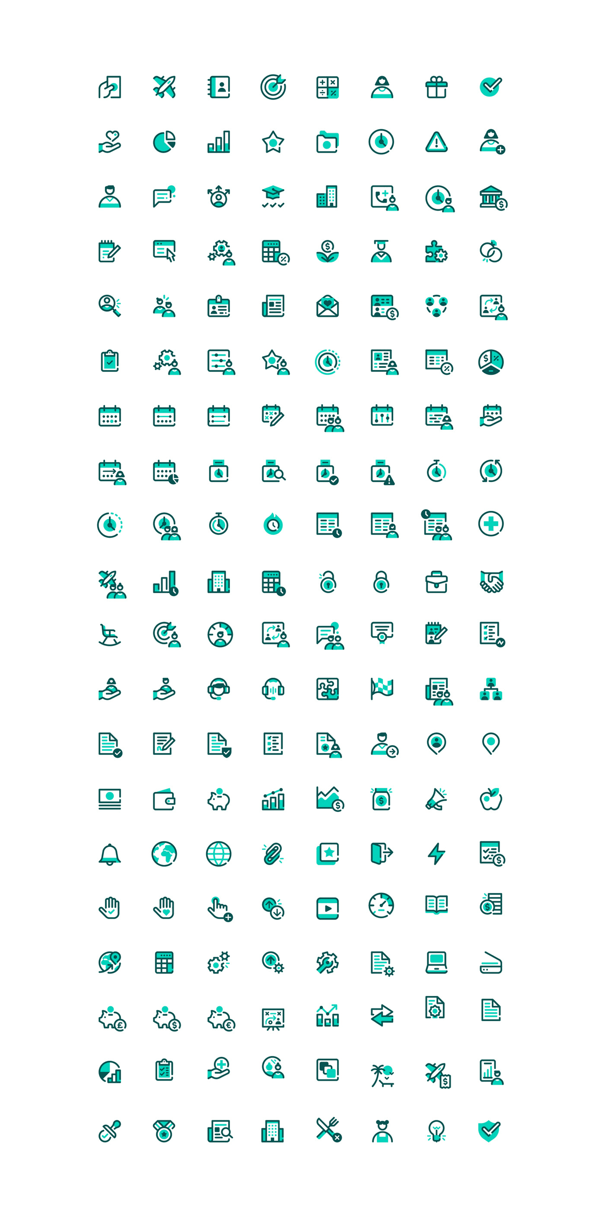 Total icons within the design system