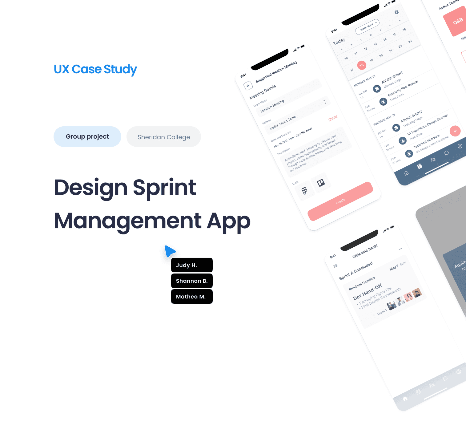 Sheridan College, Design Sprint Management