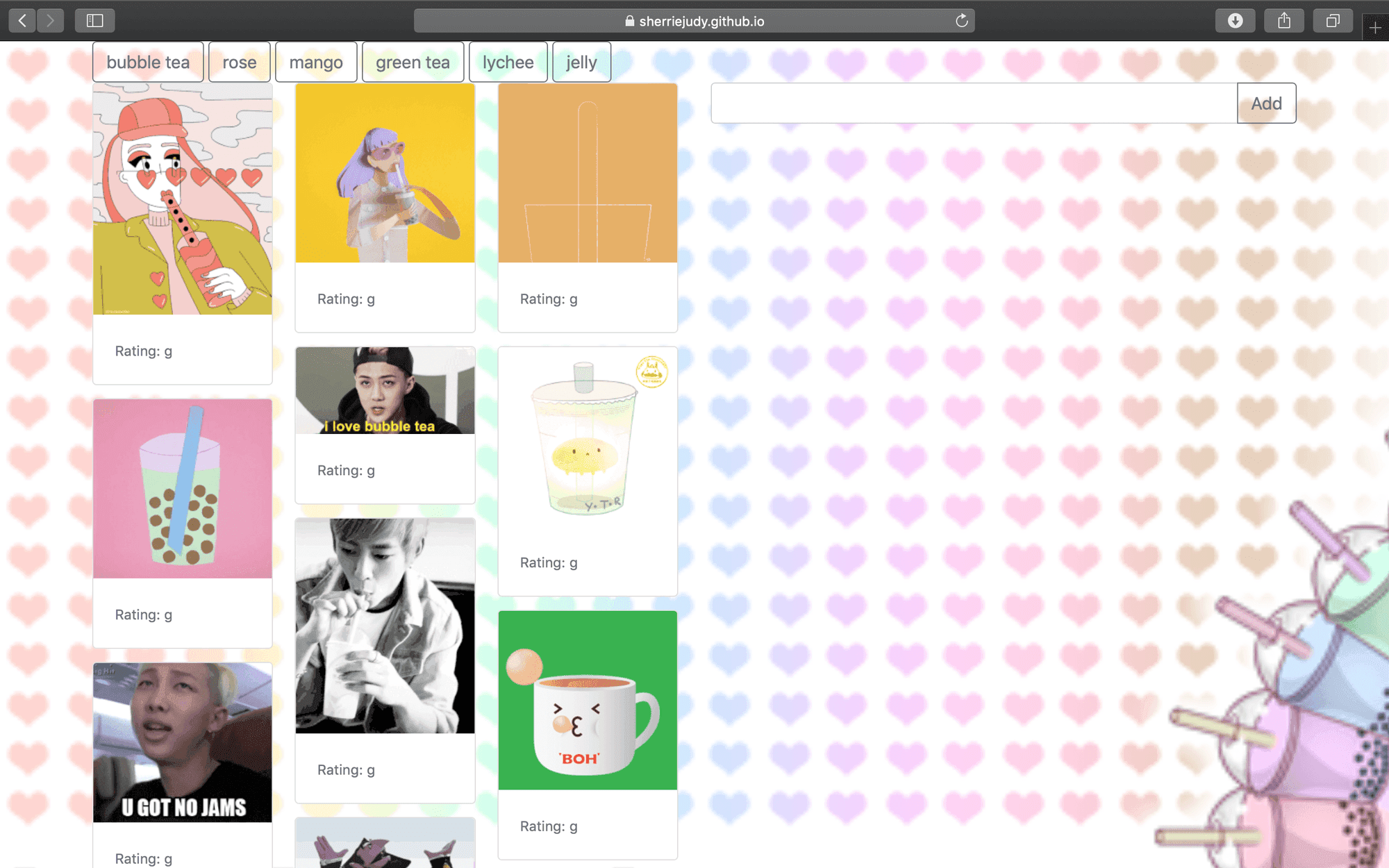GifTastic app